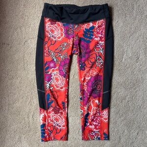 Skirt Sports Redemption Capri - Orange Floral - Small